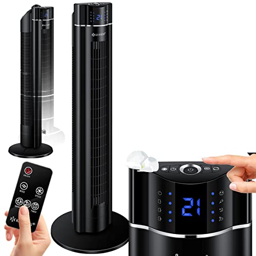 KESSER® Turmventilator mit Fernbedienung | 3 Stufen | 3 Modi | 107cm | 60 Watt | 7,5 Timer |...
