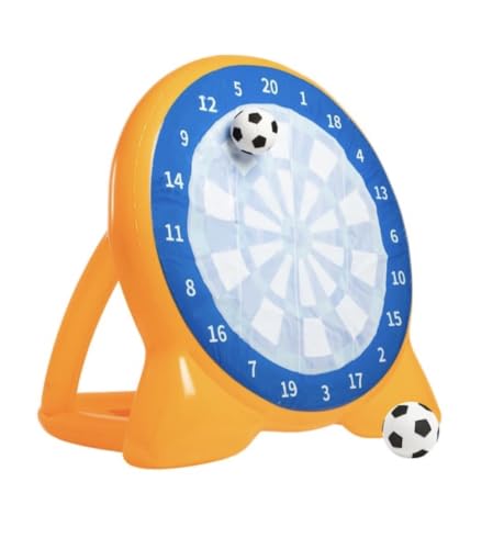 New||Giant Inflatable Football Target Dartboard||A fun/simple football target game 4 kids and adults ideal for parties and events!||Fill with water 4 Extra Stability||Dimensions: 155 x 150 x 105cm||