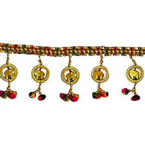 Ecommall Toran 4 Feet for Door Entrance, Main Door, Mandir Bandarwal for Home, Diwali Decoration Item Door Hanging Toranam for Pooja Room