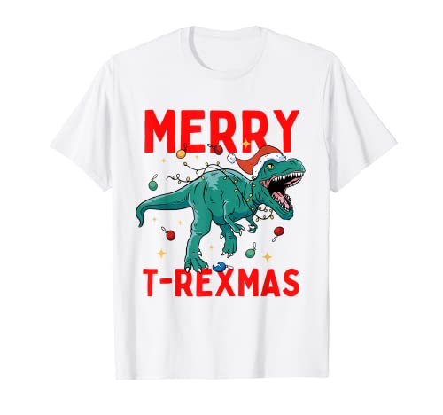 Merry T-Rexmas Christmas T-Rex Dinosaur Happy T-Rexmas T-Shirt