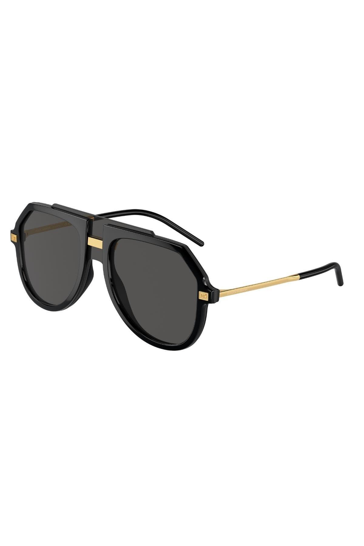 Dolce & Gabbana , Sunglasses, Male, Black, 45 Mm, Dg6195 50187 Sunglasses