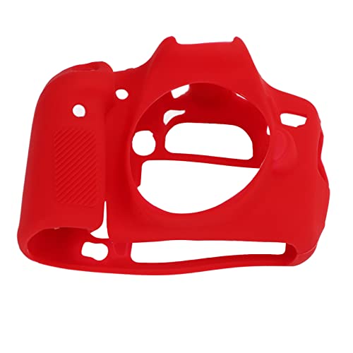 Carcasa de silicona para cámara 70D funda protectora roja 6