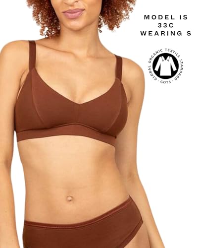 Image of Subset Triangle Soft Bra - Organic Cotton, Wireless, Breathable, Supportive, Regular & Extra Cup Room, Elevated Essentials