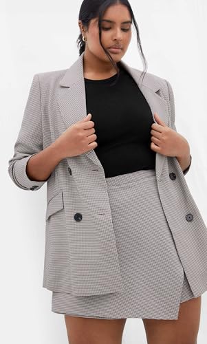 City Chic Women's Plus Size Skort - Hailey Check3