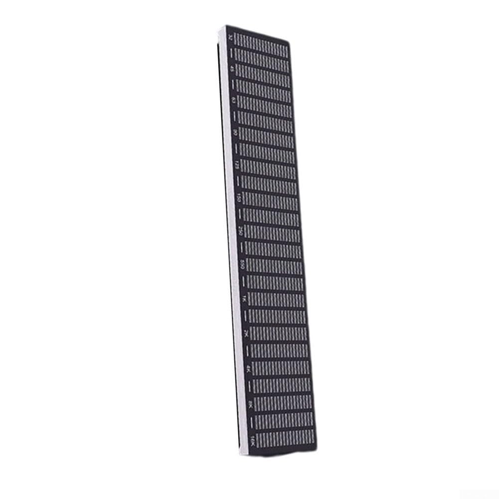 ReachMall Barra luminosa reattiva al suono con microfono Lampada ritmica musicale 25 cm audio per analizzatore di spettro per luci da palcoscenico per feste a casa nero