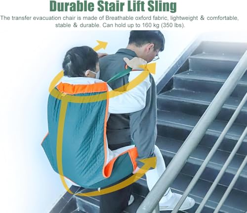 Silla elevadora para escaleras con arnés de seguridad para proteger a nuestros mayores 4