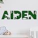 Personalized Dinosaur Wall Name Decal, Dino Bedroom, Nursery Wall Decor for Kids, Custom Name Decal for Boys and Girls