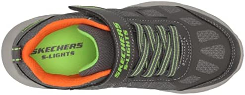 Skechers Kids Boy's Dynamic-Flash-Rezlur Sneaker Thermo, Charcoal/Lime, 2 Little Kid | Image 4