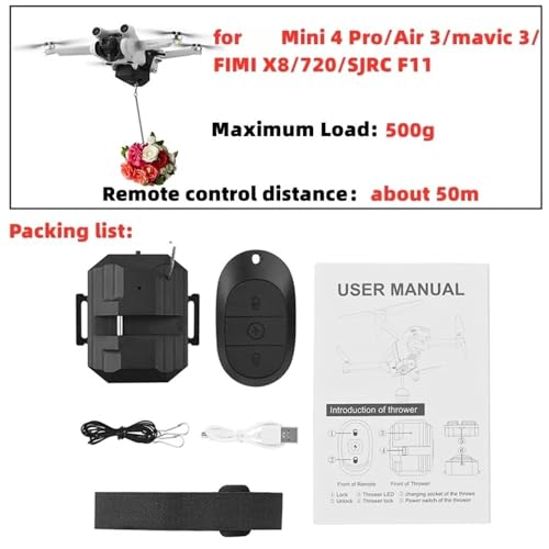 4K/Mini 3 Pro/Air 3/Mavic 3 Pro�h���[���p�G�A�h���b�v�V�X�e���A�ނ�a�A�����w�ցA�~���~���A�����@(Airdrop System)