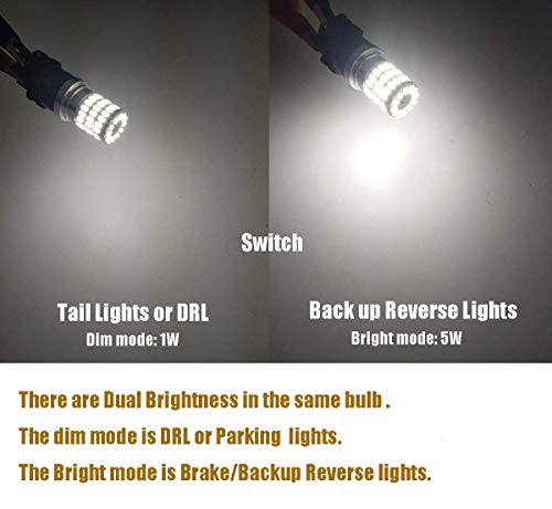 Ibrightstar Newest 9-30V Extremely Bright 1157 2057 2357 7528 Bay15D Led Bulbs Replacement For Back Up Reverse Lights Or Tail Brake Lights, Xenon White #TOP2