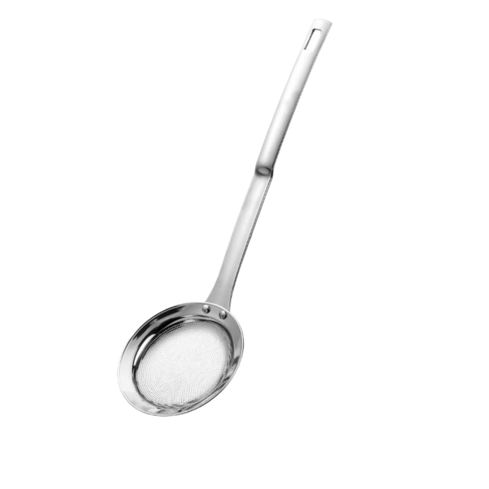 Sitko Skimmer Kuchenny Durszlak Z Siatki Ze Stali Nierdzewnej Do Gotowania Warzyw Sitko Z Pianką Gorący Garnek łyżka cedzakowa(27cm)