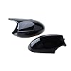 2 x Mirror Caps for B-.M/.W E81 E82 E87 E88 E90 E91 E92 E93 1 Pair Car Mirror Caps Rear View Mirror Housing Covers Side Mirror Door Mirror Caps Light Black