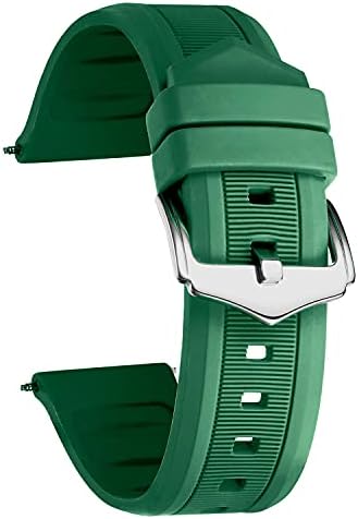 BINLUN Silicone Rubber Watch Band Smart Watch Replacement Strap Colors for Men Women(White, Red, Black, Blue, Orange,Grey,Green) Sizes(12mm,14mm,16mm,18mm,19mm,20mm,21mm,22mm,23mm,24mm,26mm,28mm)