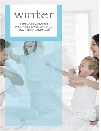 Couette lit une place et demie 200x200 cm d'hiver anti-acariens - 5