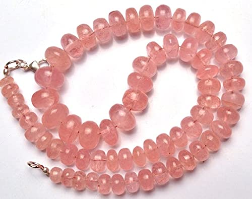 Morganite naturelle rondelle de 7-14mm pour création de bijoux artisanaux de haute qualité