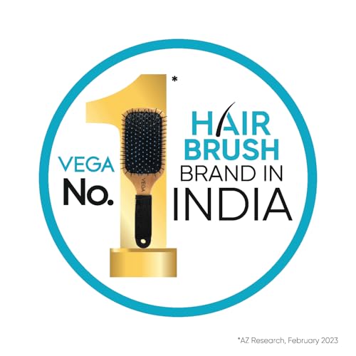 Image of Vega Round Hair Brush for Blow Dry Styling, Volumizing Tool for Men & Women, Adds Curl, Waves & Smooth Finish, Professional Roller for Salon Results (India's No.1 Hair Brush Brand, R22-RB)