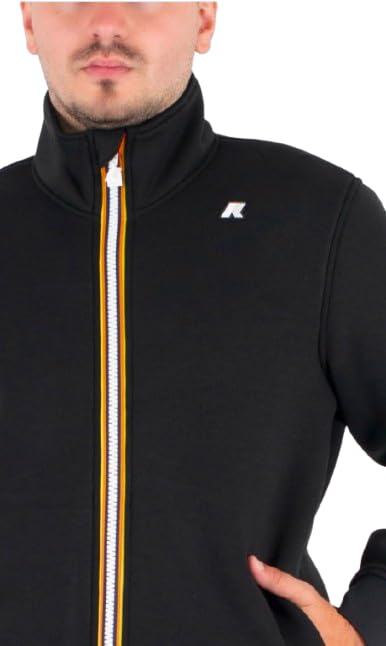 K-Way Felpa Uomo in Neoprene K2125LW Finn Spacer Nero