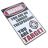 POPETPOP Retro-dekorative Malerei Lustig Keine Übertretungsplakette Vintage Ohne Eintretende Humor Garagen-wandkunst Warnsignale Lustig Kein Übertriebenes Kunstwerk Zinnschild Eisen