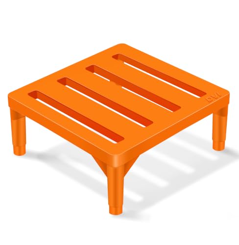 Image of DVI Heavy Duty Orange Plant Stand | Pack of 1 | Strong, Durable, Rust-Proof | Supports Up to 200 Kg | Indoor & Outdoor Use | Pot Stand for Big Size Plants | All Weather Resistant Pot Stand
