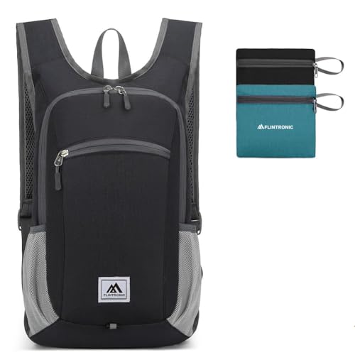 Flintronic Zaino Trekking Pieghevole 16L - Ultraleggero e Impermeabile per Escursionismo, Arrampicata e Sport All'aria Aperta - per Uomo e Donna