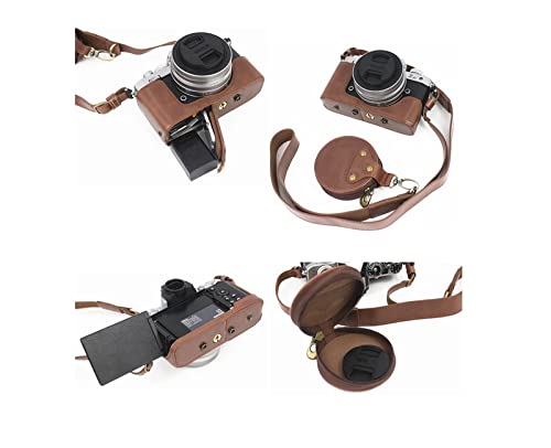 Amazon | 保護ブラウンPUレザーボディカバーカメラケース Nikon