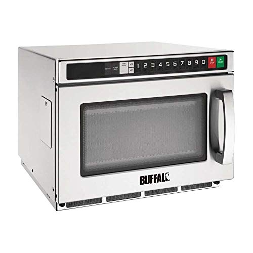 Buffalo FB865 Stainless Steel Programmable Compact Microwave Oven, 17L, 340mm x 420mm x 563mm