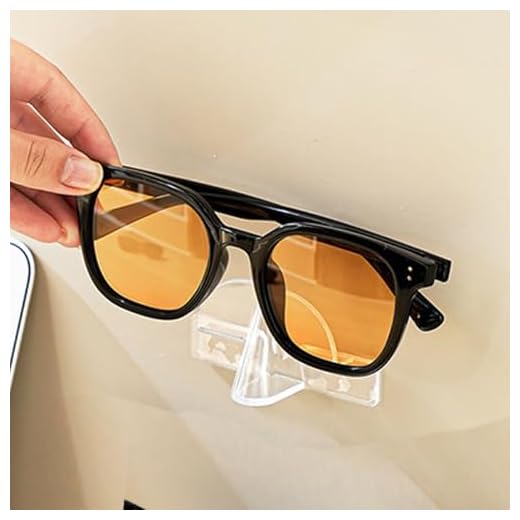 Sunglasses Organizer Acrylic Clear Eyeglasses Case Eyewear Storage Display Stackable Eyeglasses Holder for Women Men,1pcs