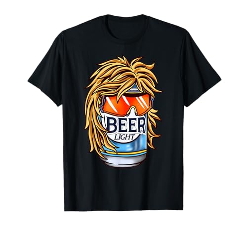 Funny Beer Drinking Shirt, Funny Redneck Mullet T-Shirt