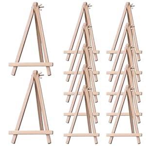 XUEYEGONGJI 12er Mini-Staffelei Holz Staffeleien