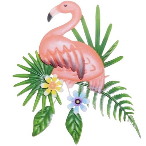 Flamant rose en fer décoration murale de vacances design artistique résistant