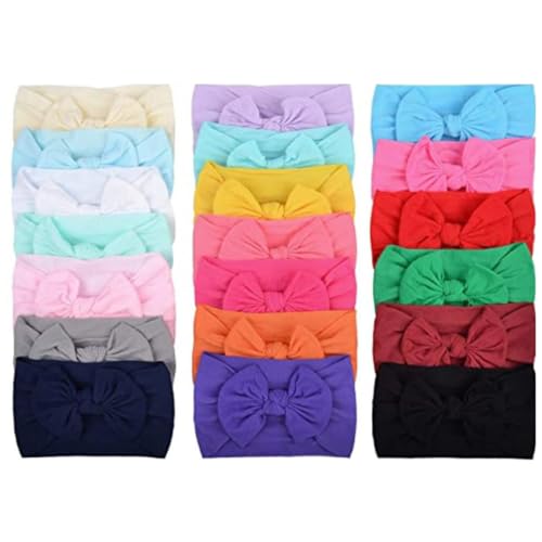 Diademas para bebé con lazos set de 20 elásticos de nailon regalo