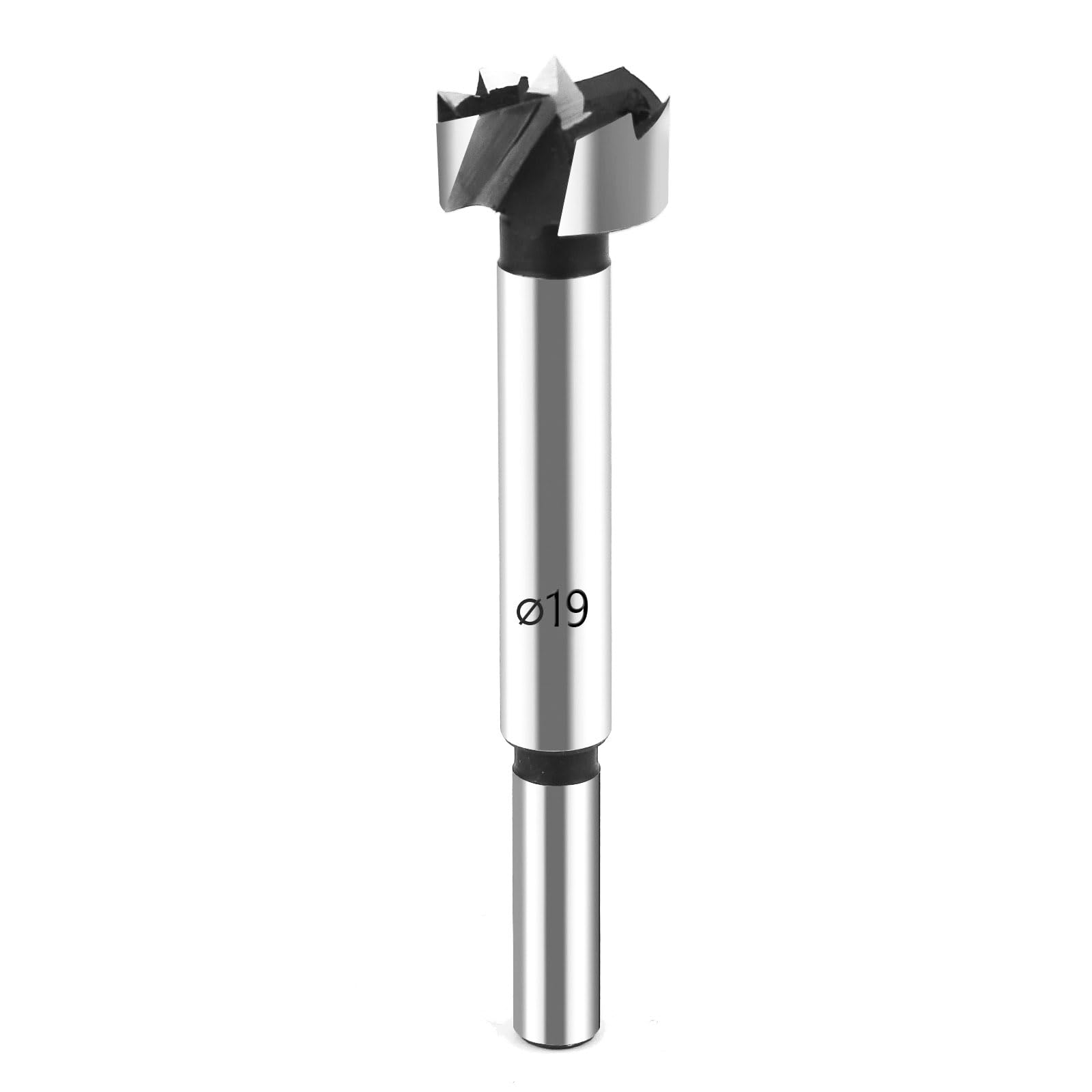 HPHOPE Professional Forstnerbohrer 19mm für Holz, Forstner Bits Ø 19mm, Länge 90mm, Bohraufsätze mit Rundschaft