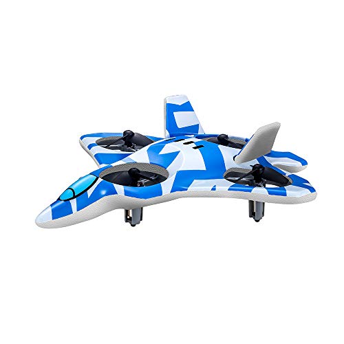 Zego F22 Remote Control Drone for Kids and Beginne, Easy to Fly and Hover, RC Quadcopter Fighter Jet with 360° Flip, LED Light Indication, 4 Blade Propellers, Upgraded 2 Batteries, Best Gift for Kids - Thumbnail 4