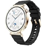 Aurrain 18mm silicone Cinturino per Huawei Watch GT6/GT5/GT4 41 mm/GT5 Pro 42mm, Cinturino sostitutivo unisex in morbido silicone sportivo.