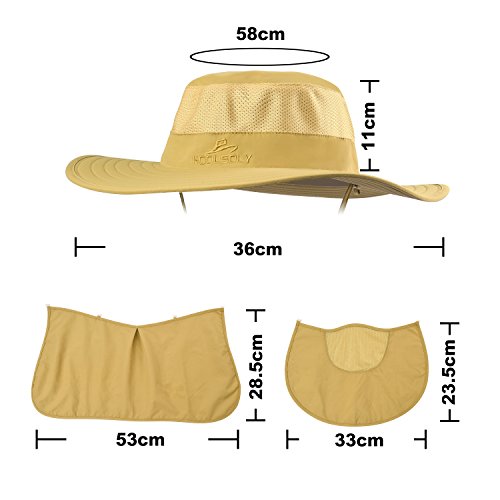 Image of Fishing Hat,Sun Cap with UPF 50+ Sun Protection and Neck Flap,for Man and Women