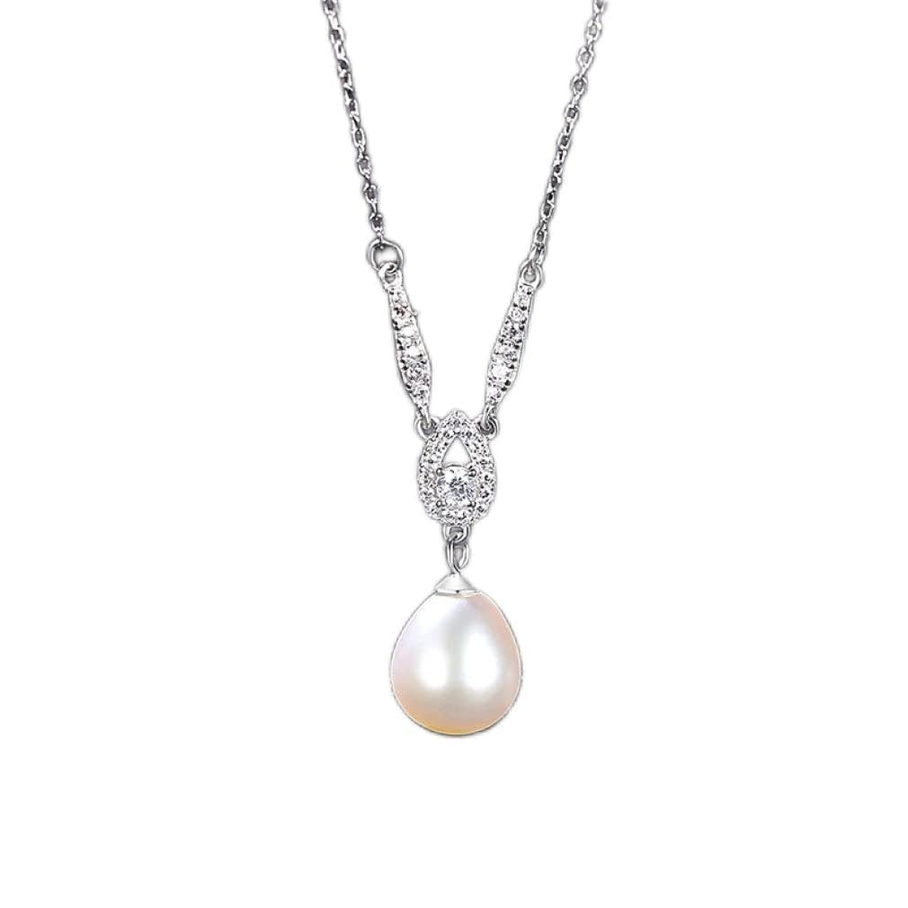 Pendentif en argent sterling 925 et véritables perles de prestige