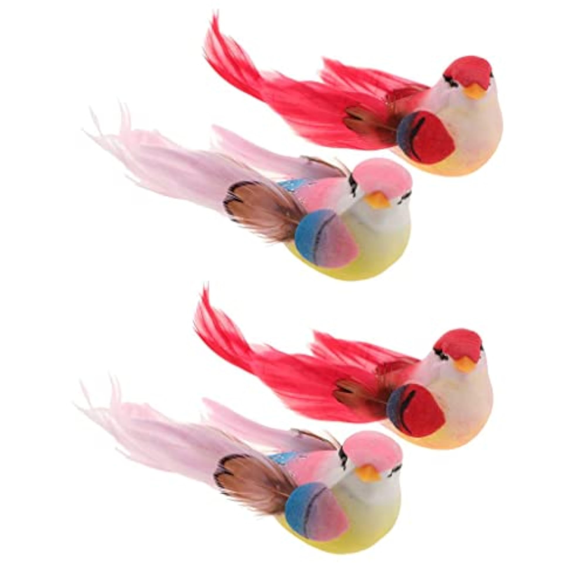 4pcs Artificial Birds Simulation Home Decor