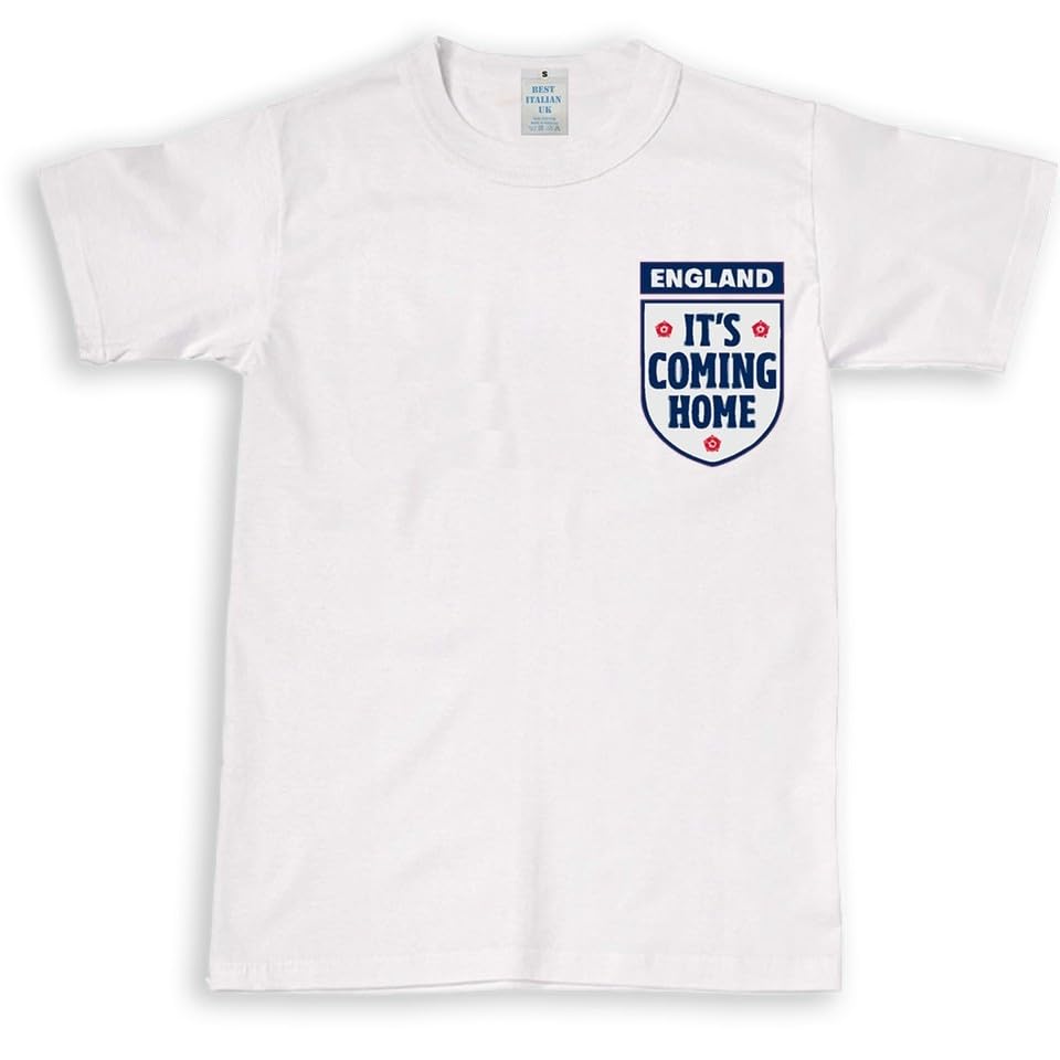 England Tshirt Tee Top World Cup 2026 Football It's Coming Home Mens Kids Unisex White