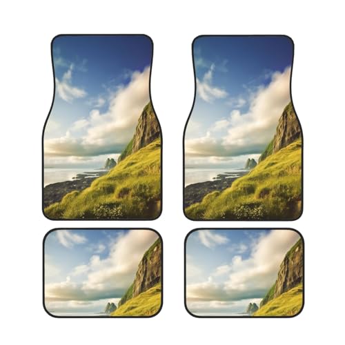 Tapis de sol voiture anti-saleté imperméables lot de 4 tapis antidérapants