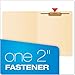 Pendaflex H10U1 End Tab Expansion Folders, 1 Fastener, Straight Cut Tab, Letter, Manila, 50/Box