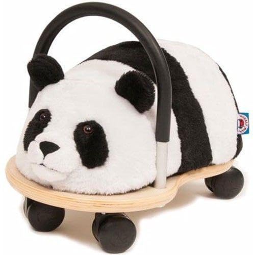 Wheely Bug 4260223371189 51100P Panda Neuheit! Kleiner Holzpanda mit strapazierfähigem Bezug auf Rollen mit Griff Ultimatives Cooles Rutschauto Spaß Car - Auto für jedes Kind