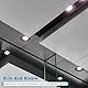 PATIKIL Goof Ringe Innendurchmesser 4,25, Außendurchmesser 6,69, 4 Stück Metall Goof Ringe Abdeckung für Einbaustrahler Decken- und Wandlampen Downlight LED, matte schwarze Oberfläche
