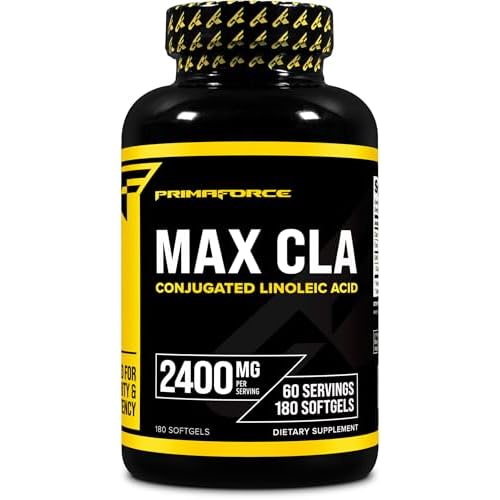 Primaforce CLA 2400 mg per Serving (180 softgels) – for Men and Women, Non-Stimulating, GMO Free & Gluten Free