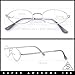 SA106 Extra Narrow Oval Metal Rim Round Retro Vintage Clear Lens Eye Glasses Gold