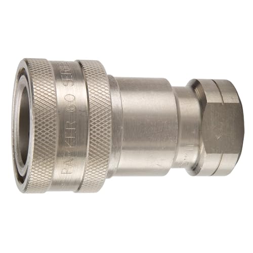 Parker Hannifin SH4-62 Series 60 Type 303 Stainless Steel Multi-Purpose Quick Coupler with Female Pipe Thread, 2.87