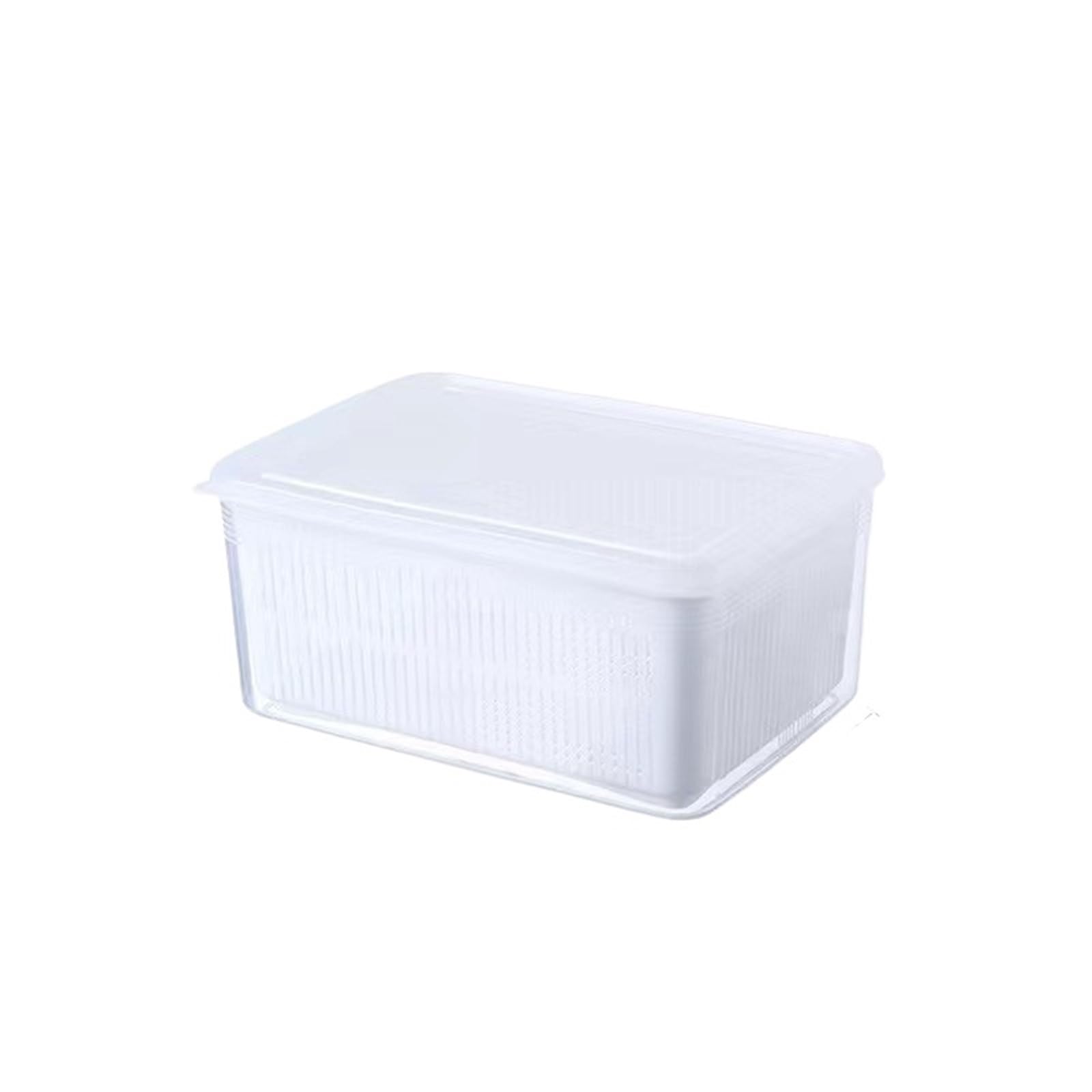 Violdhhjk 1.5L Fridge Organisers Refrigerator Organizer Fridge Storage Box Fresh Vegetable Fruit Boxes Drain Basket Storage Containers Pantry Kitchen Organizer(1.5L)