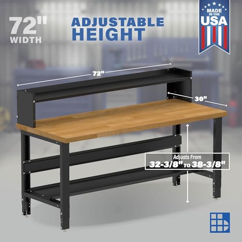 Heavy Duty Steel Workbench Adjustable