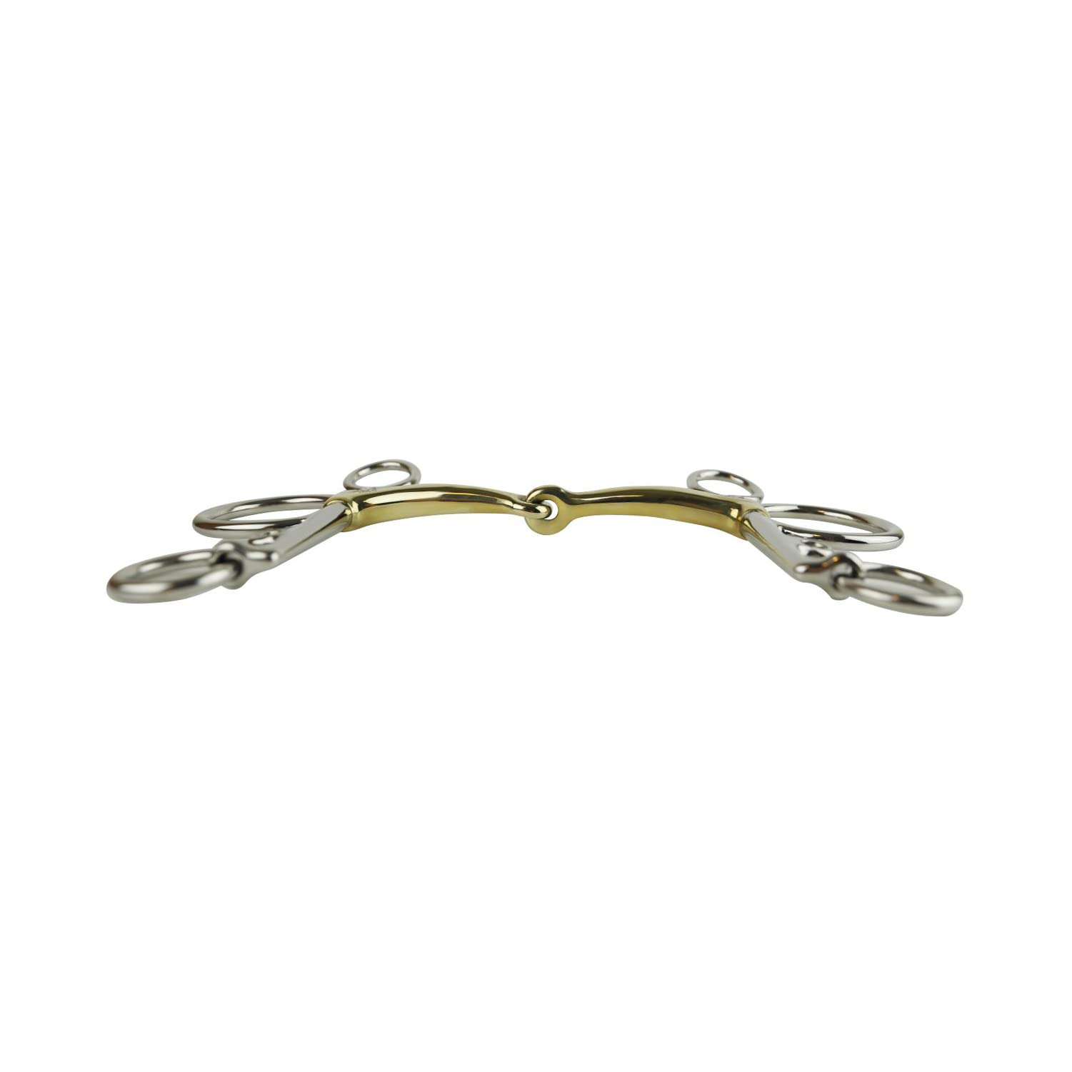 AK Pelham - Morsi da equitazione con giunto singolo con punta in argento tedesco Horse Bits AKRS-2613 (5.75'', German/Silver)