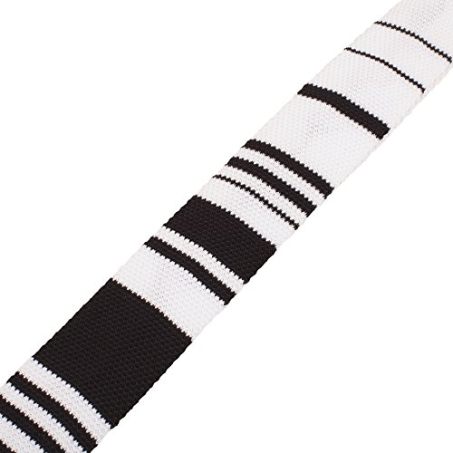 Vivente Vivo - Cravatta da uomo in maglia, a righe...