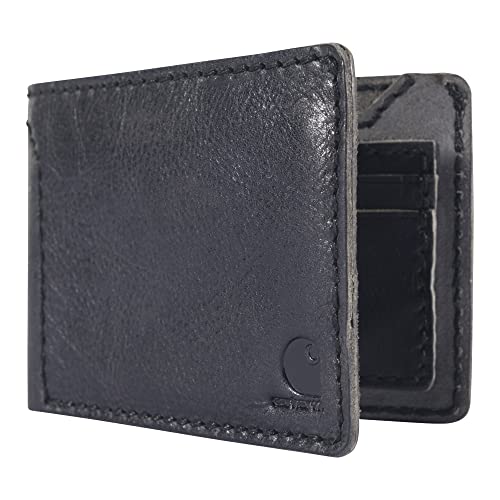 Carhartt Herren Bifold und Passcase, langlebige Billfold Wallets, erhältlich in Leder und Canvas Styles, Schwarz, Einheitsgröße… – Ansicht 3